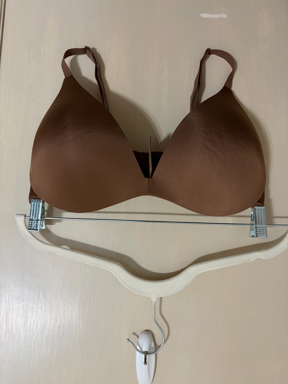 SKIMS Brown Seamless T-Shirt Bra